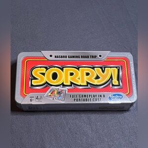 NWT Hasbro Gaming Road Trip SORRY! W/ Carrycase